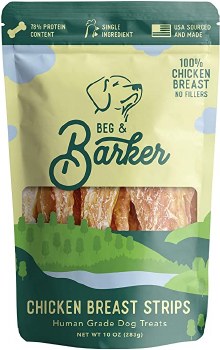 Beg &amp; Barker - Chicken Breast Strips - Dog Treats - 10 oz
