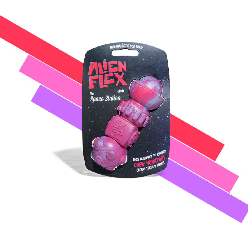 alien flex dog toy
