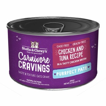 Stella &amp; Chewy's Carnivore Cravings - Purrfect Pates - Chicken &amp; Tuna - Canned Cat Food - 5.2 oz