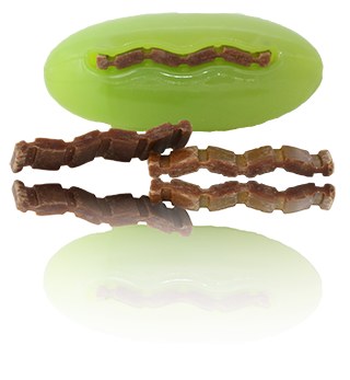 starmark treat dispensing pickle pocket for dogs