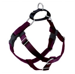 2 Hounds - Freedom No-Pull Harness - Burgundy 5/8" Wide - Small