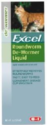 8in1 - Excel - Roundworm Dewormer for Cats - 4 oz