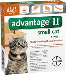 Advantage II - 5lb to 9 lb Cat - 4 months
