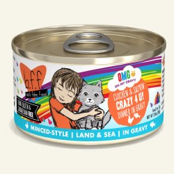 BFF OMG - Crazy 4 U with Chicken & Salmon - Canned Cat Food - 2.8 oz