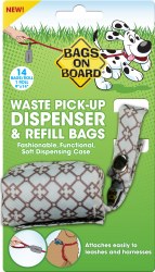 Bags on Board - Poop bag Dispencer - Fabric - Diamond