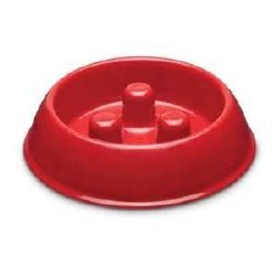 Brake-Fast Slow Feed Bowl - Red - Small