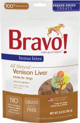 Bravo - Venison Liver - Dog Treats - 3 oz
