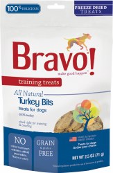 Bravo - Turkey Bits - Dog Treats - 2.5 oz