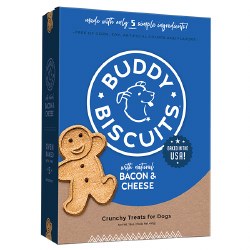 Buddy Biscuits Original - Oven Baked Bacon & Cheese - Dog Treats - 16 oz