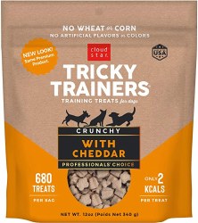 Cloud Star Tricky Trainers - Crunchy Cheddar Flavor - Dog Treats - 12 oz