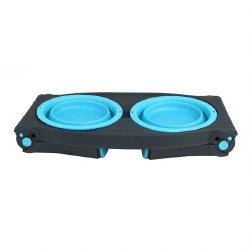 Dexas - Adjustable Raised Diner - Blue - 4 cups