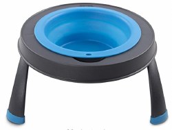 Dexas - Single Elevated Feeder - Pro Blue - 4 cups