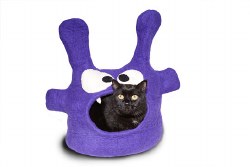 Dharma Dog Karma Cat - Felted Bed - Monster Cave - Purple