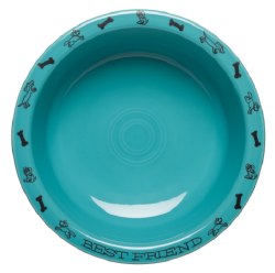 Fiesta - Petware Ceramic Bowl - Best Bowl - Turquoise -  19 oz