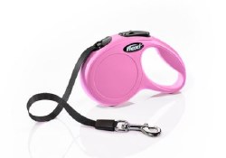 Flexi - Classic Tape Retractable Dog Leash - Pink - Extra Small - 10'
