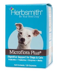 Herbsmith - Microflora Plus - Dog Prebiotic and Probiotic - 120 count