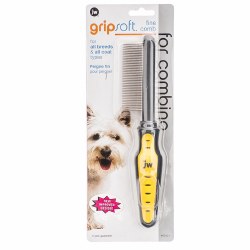 JW - Grip Soft - Fine Comb for Dogs