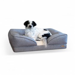 K&H - Pillow-Top Orthopedic Lounger - Gray - Large