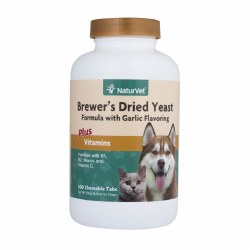 NaturVet - Brewer's Dried Yeast with Garlic Plus Vitamins - Chewable Tablets - 500 ct