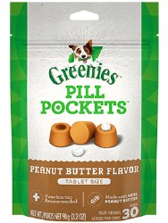 Greenies - Canine Pill Pockets - Peanut Butter Tablets - 3.2 oz