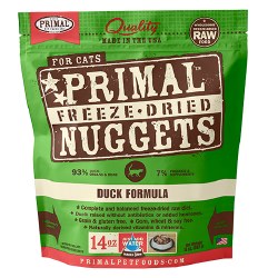 Primal - Duck Formula - Freeze Dried Cat Food - 14 oz