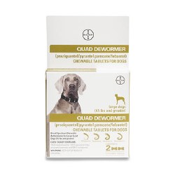 QUAD Dewormer for Dogs - Large - 2 pack