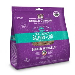 Stella & Chewy's Freeze Dried - Sea-licious Salmon and Cod Dinner Morsels - Cat Food - 3.5 oz