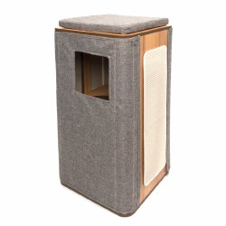 Vesper - Cat Furniture - Cubo Tower - Stone