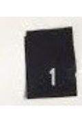 Woven Number Label-1-black Tab