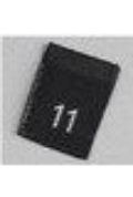 Woven Number Label-11-Black tab