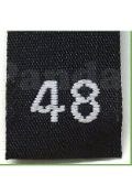 Woven Number Label-48-Black tab