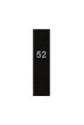 Woven Number Label-52-Black tab