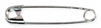 Safety Pins-Closed End-Nickel-#00-3/4"