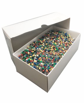 Assorted Color Ball Pins-Stanless Steel-No.20 1 1/4''