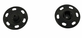 Sew On Snap Fasteners (Round)-Black-2/0
