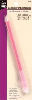 Dressmaker's Marking Pencil with Brush Eraser-Pink