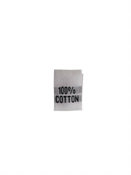 Woven Label-100% Cotton-white