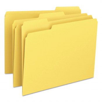 File Folder  (1/3 cut)-Letter size-Yellow