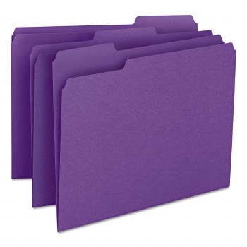 File Folder  (1/3 cut)-Letter size-Purple