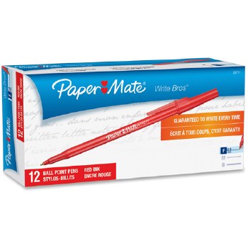 Ball Pen-Paper Mate-Fine Point-0.8 mm-Red