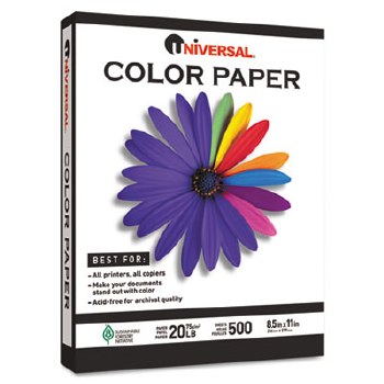 Colored Paper-20lb-8-1/2 x 11-Gray-500 Sheets -UNV11209