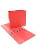 Binder With D-ring-red-3"