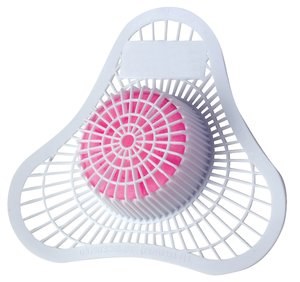 Urinal Screens W/ Pink Block
