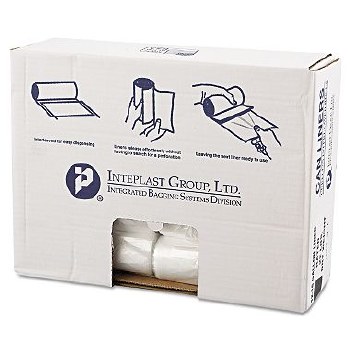 Coreless Interleaved Rolls Natural Trash Bags-30 x 37-30 gal