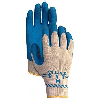 Atlas #300 Fit Rubber Palm with Knit Liner-M