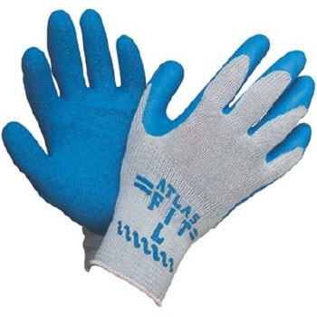 Atlas #300 Fit Rubber Palm with Knit Liner-L