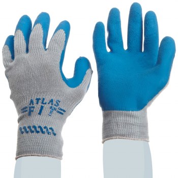 Atlas #300 Fit Rubber Palm with Knit Liner-XL