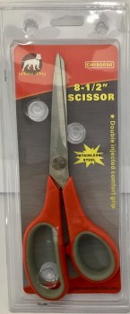 PitBull Scissor Black/Red Handle-8 1/2"