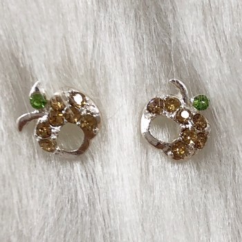 Metal Charm-2pc-apple Gold