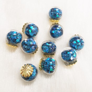 Microbead Crystal Ball 3pcs 03-Blue